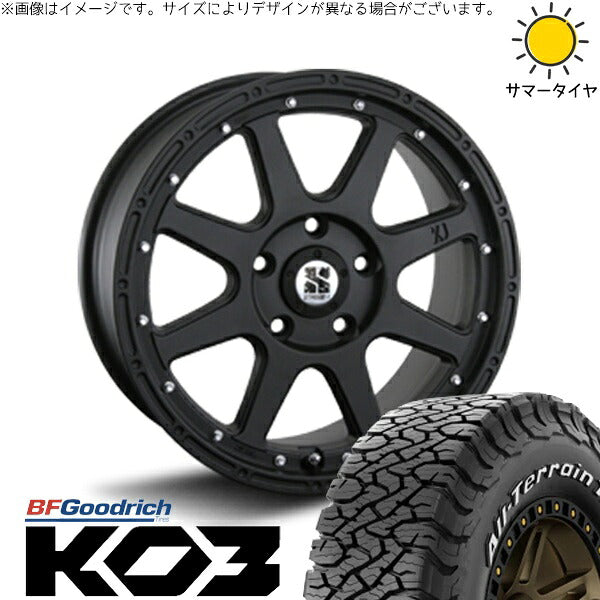 BFグッドリッチ オールテレーン T/A Ko3 (All-Terrain T/A Ko3) 225/70R16 ＋ エクストリームJ フラットブラック 16インチ 7J +35 5H114.3P オールシーズン・ホイール4本セット。1枚目。