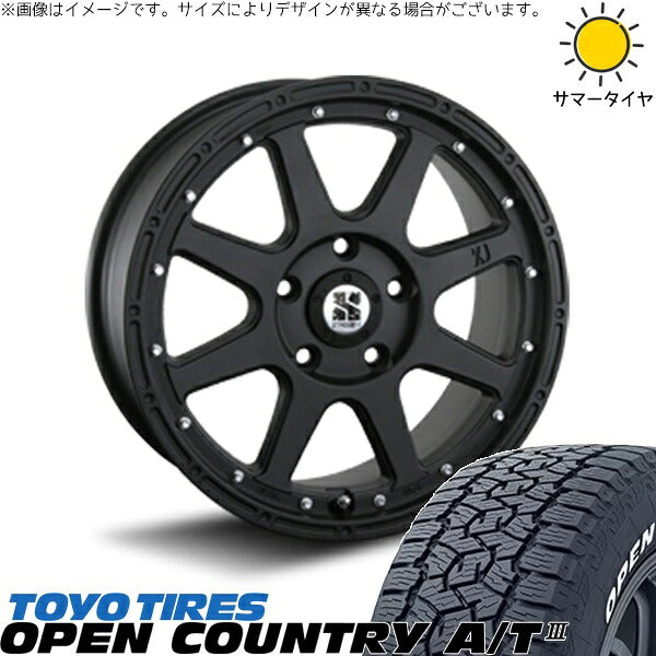 トーヨータイヤ オープンカントリー A/T3 225/70R16 ＋ エクストリームJ フラットブラック 16インチ 7J +35 5H114.3P サマー・ホイール4本セット。1枚目。