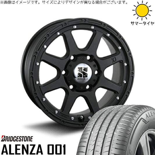 ブリヂストン アレンザ001 (ALENZA001) 265/60R18 ＋ エクストリームJ フラットブラック 18インチ 8J +25 6H139.7P サマー・ホイール4本セット。1枚目。