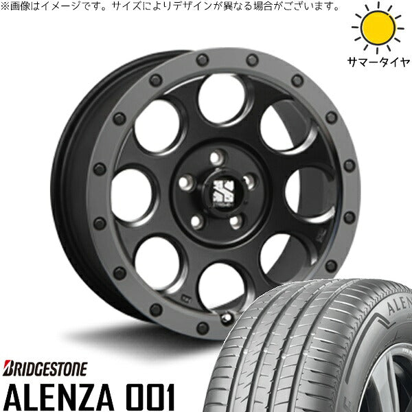 ブリヂストン アレンザ 001 235/50R18 ＋ エクストリームJ XJ03 フラットブラックスモーク 18インチ 8J +40 5H114.3P サマー・ホイール4本セット。1枚目。
