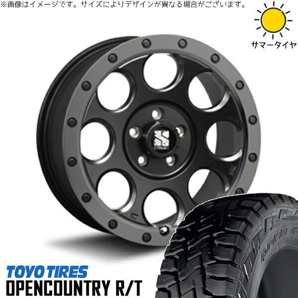 トーヨータイヤ オープンカントリー R/T 225/55R18 ＋ エクストリームJ XJ03 フラットブラックスモーク 18インチ 8J +40 5H114.3P サマー・ホイール4本セット。1枚目。