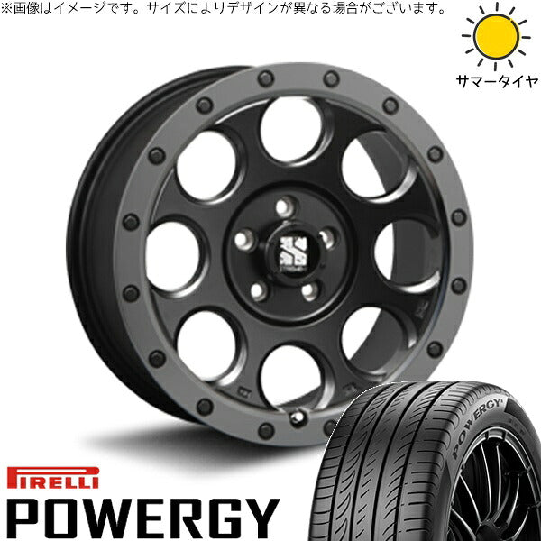 ピレリ パワジー 235/50R18 ＋ エクストリームJ XJ03 フラットブラックスモーク 18インチ 8J +40 5H114.3P サマー・ホイール4本セット。1枚目。