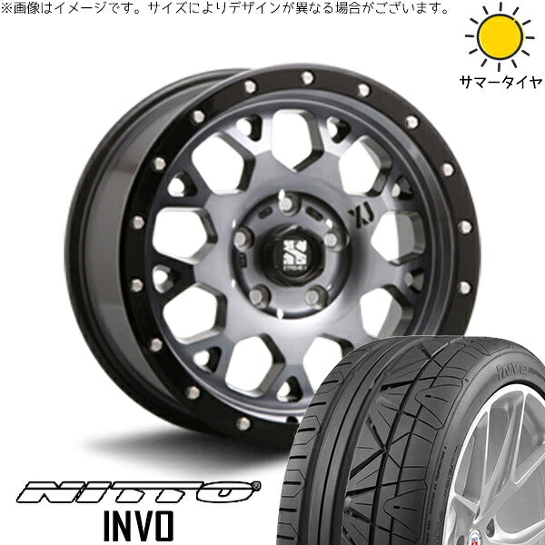 ニットー インボ 245/40R20 ＋ エクストリームJ XJ04 グロスブラックミルド/スモーク 20インチ 8.5J +35 5H114.3P サマー・ホイール4本セット。1枚目。