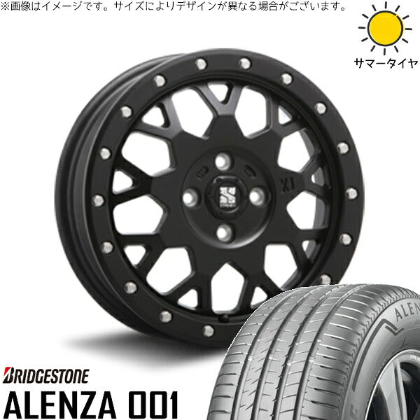 ブリヂストン アレンザ001 (ALENZA001) 215/65R16 ＋ エクストリームJ XJ04 サテンブラック 16インチ 6.5J +38 4H100P サマー・ホイール4本セット。1枚目。