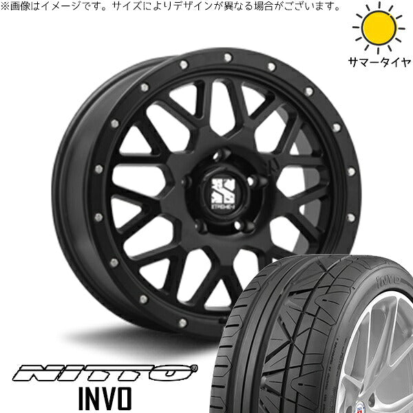 ニットー インボ 245/30R20 ＋ エクストリームJ XJ04 サテンブラック 20インチ 8.5J +35 5H114.3P サマー・ホイール4本セット。1枚目。