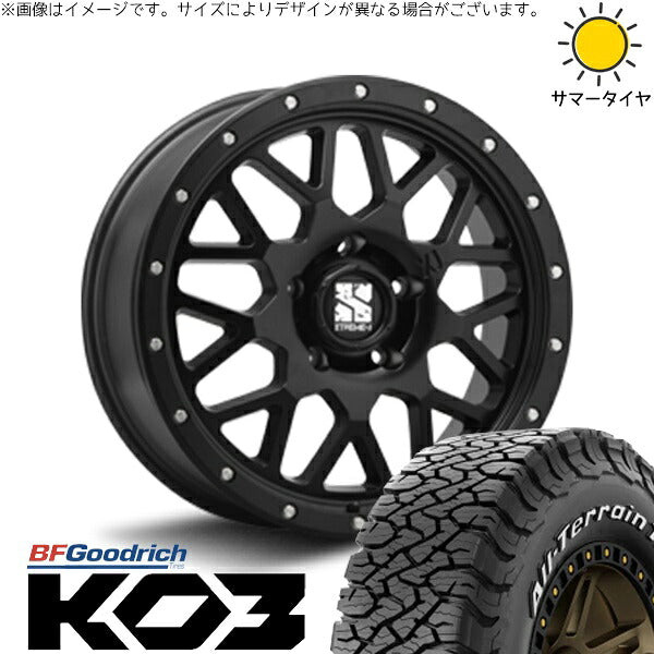 BFグッドリッチ オールテレーン T/A Ko3 (All-Terrain T/A Ko3) 235/70R16 ＋ エクストリームJ XJ04 サテンブラック 16インチ 7J +35 5H114.3P オールシーズン・ホイール4本セット。1枚目。