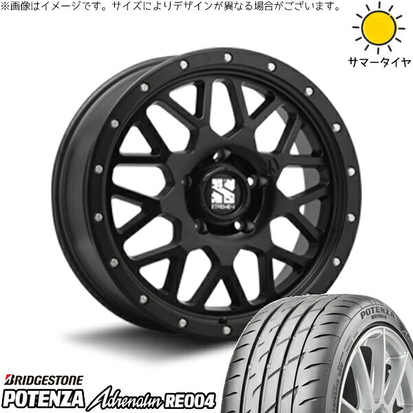 ブリヂストン ポテンザ アドレナリン RE004 245/35R20 ＋ エクストリームJ XJ04 サテンブラック 20インチ 8.5J +35 5H114.3P サマー・ホイール4本セット。1枚目。