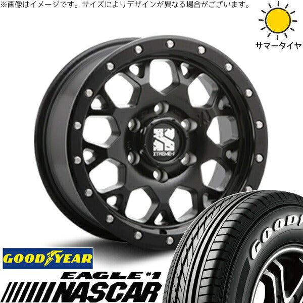 グッドイヤー イーグル ナスカー 215/65R16 ＋ エクストリームJ XJ04 サテンブラック 16インチ 6.5J +38 6H139.7P サマー・ホイール4本セット。1枚目。