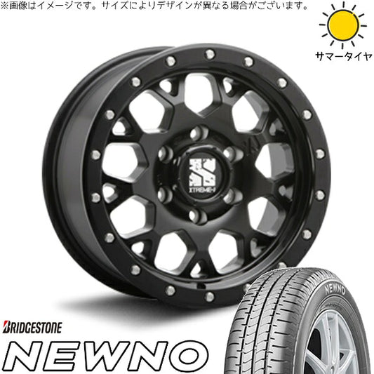 ブリヂストン ニューノ 215/65R16 ＋ エクストリームJ XJ04 サテンブラック 16インチ 6.5J +38 6H139.7P サマー・ホイール4本セット。1枚目。