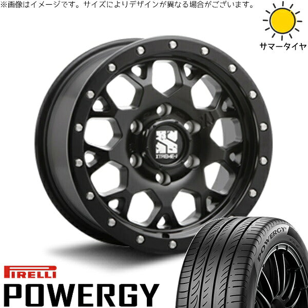 ピレリ パワジー 215/65R16 ＋ エクストリームJ XJ04 サテンブラック 16インチ 6.5J +38 6H139.7P サマー・ホイール4本セット。1枚目。