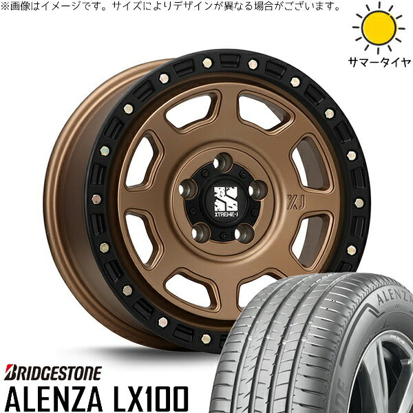 ブリヂストン アレンザ LX100 265/70R17 ＋ エクストリームJ XJ07 マットブロンズ/ブラックリム 17インチ 8J +38 5H127P サマー・ホイール4本セット。1枚目。