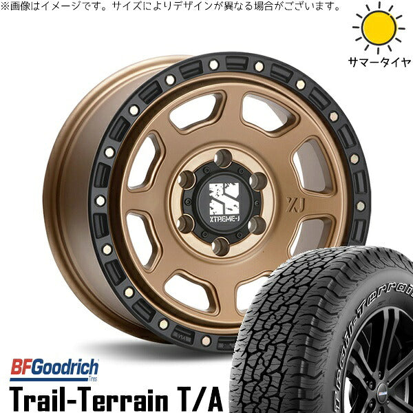 BFグッドリッチ トレイルテレーン T/A 265/65R17 ＋ エクストリームJ XJ07 マットブロンズ/ブラックリム 17インチ 8J +20 6H139.7P サマー・ホイール4本セット。1枚目。