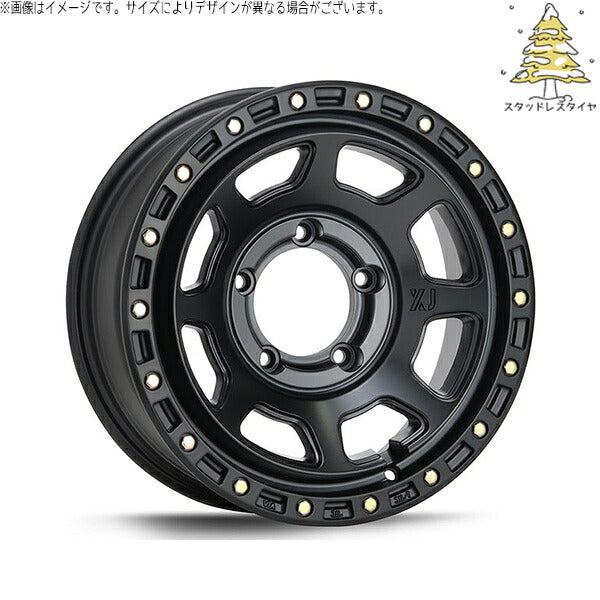 輸入スタッドレスタイヤ（銘柄指定不可） 215/70R16 ＋ エクストリームJ XJ07 サテンブラック 16インチ 5.5J +20 5H139.7P ホイール4本セット。1枚目。