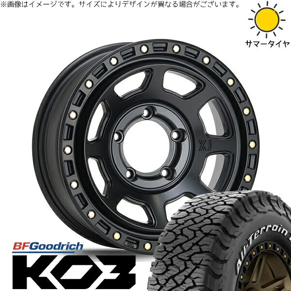 BFグッドリッチ オールテレーン T/A KO3 225/70R16 ＋ エクストリームJ XJ07 サテンブラック 16インチ 5.5J +20 5H139.7P サマー・ホイール4本セット。1枚目。