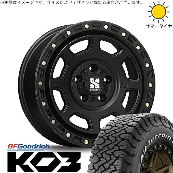 BFグッドリッチ オールテレーン T/A Ko3 (All-Terrain T/A Ko3) 215/70R16 ＋ エクストリームJ XJ07 サテンブラック 16インチ 7J +35 5H114.3P オールシーズン・ホイール4本セット。1枚目。