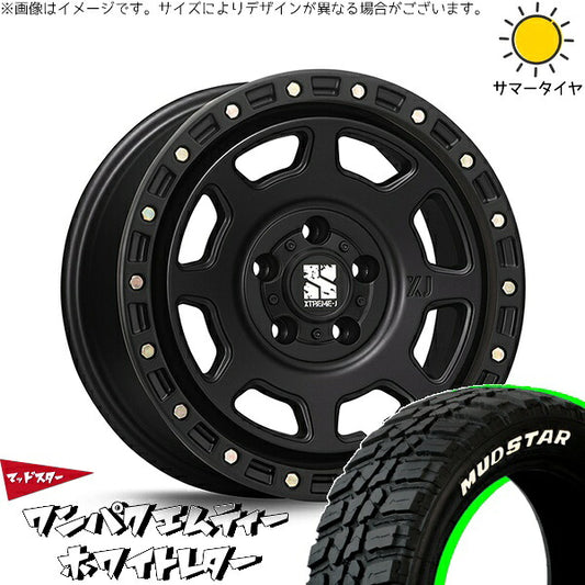 マッドスター ワンパクMT (WANPAKU M/T) 235/70R16 ＋ エクストリームJ XJ07 サテンブラック 16インチ 7J +35 5H114.3P サマー・ホイール4本セット。1枚目。