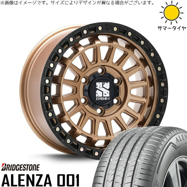 ブリヂストン アレンザ 001 265/70R17 ＋ XTREME-J XJ08 マットブロンズ/ブラックリム 17インチ 8J +50 6H139.7P サマー・ホイール4本セット。1枚目。
