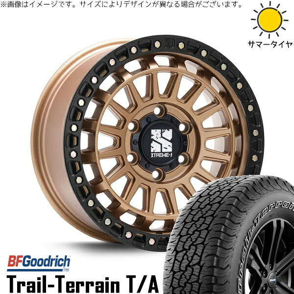 BFグッドリッチ トレイルテレーン T/A 275/65R18 ＋ XTREME-J XJ08 マットブロンズ/ブラックリム 18インチ 8J +50 6H139.7P サマー・ホイール4本セット。1枚目。