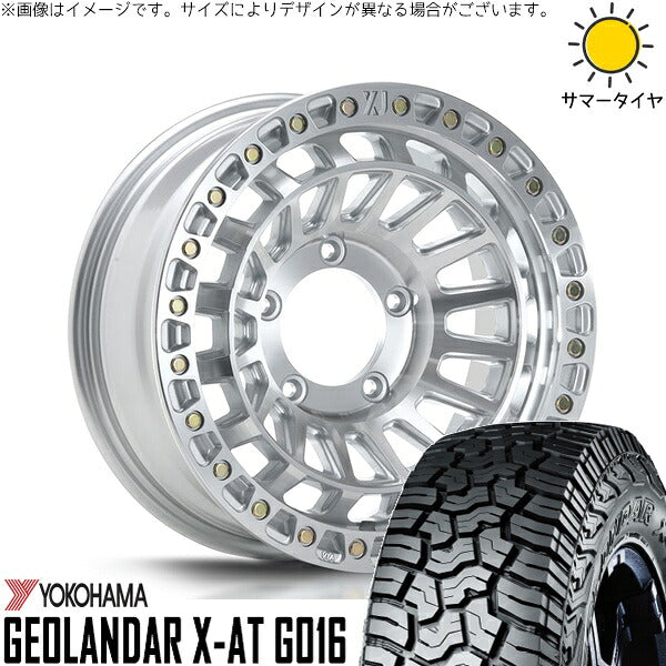 ヨコハマタイヤ ジオランダー X-AT G016 215/70R16 ＋ XTREME-J XJ08 グロスマシンド 16インチ 5.5J +20 5H139.7P サマー・ホイール4本セット。1枚目。