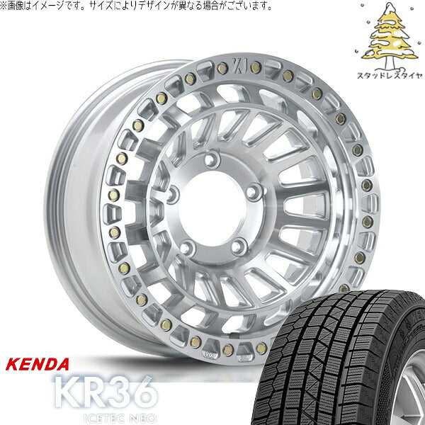 ケンダ アイステックネオ KR36 215/70R16 ＋ XTREME-J XJ08 グロスマシンド 16インチ 6J -5 5H139.7P スタッドレス・ホイール4本セット。1枚目。