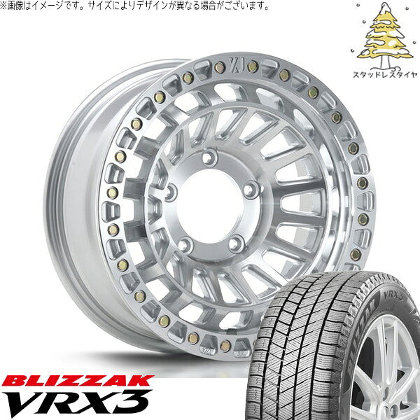 ブリヂストン ブリザック VRX3 215/70R16 ＋ XTREME-J XJ08 グロスマシンド 16インチ 5.5J +20 5H139.7P スタッドレス・ホイール4本セット。1枚目。