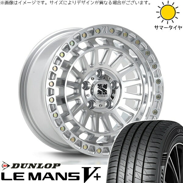 ダンロップ ルマンファイブ 225/40R18 ＋ XTREME-J XJ08 グロスマシンド 18インチ 8J +40 5H114.3P サマー・ホイール4本セット。1枚目。