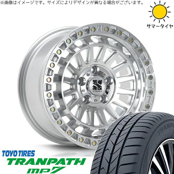 トーヨータイヤ トランパス MP7 205/65R16 ＋ XTREME-J XJ08 グロスマシンド 16インチ 7J +35 5H114.3P サマー・ホイール4本セット。1枚目。