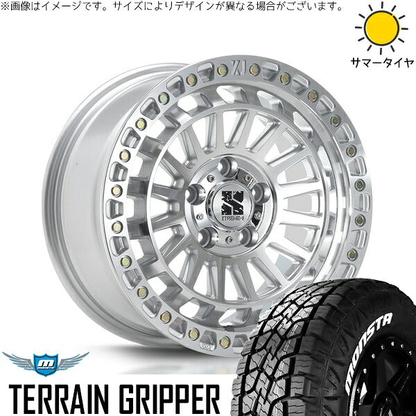 モンスタタイヤ テレーングリッパー 225/65R17 ＋ XTREME-J XJ08 グロスマシンド 17インチ 7.5J +42 5H114.3P サマー・ホイール4本セット。1枚目。