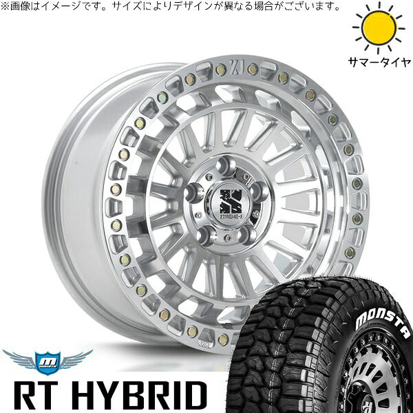 モンスタタイヤ RTハイブリッド (RT HYBRID) 215/65R16 ＋ エクストリームJ XJ08 グロスマシンド 16インチ 7J +35 5H114.3P サマー・ホイール4本セット。1枚目。