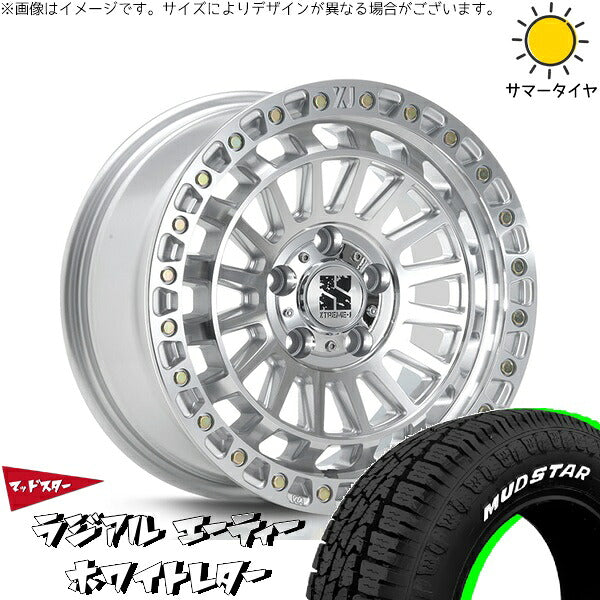 マッドスター ラジアル A/T (RADIAL A/T) 215/65R16 ＋ エクストリームJ XJ08 グロスマシンド 16インチ 7J +35 5H114.3P サマー・ホイール4本セット。1枚目。
