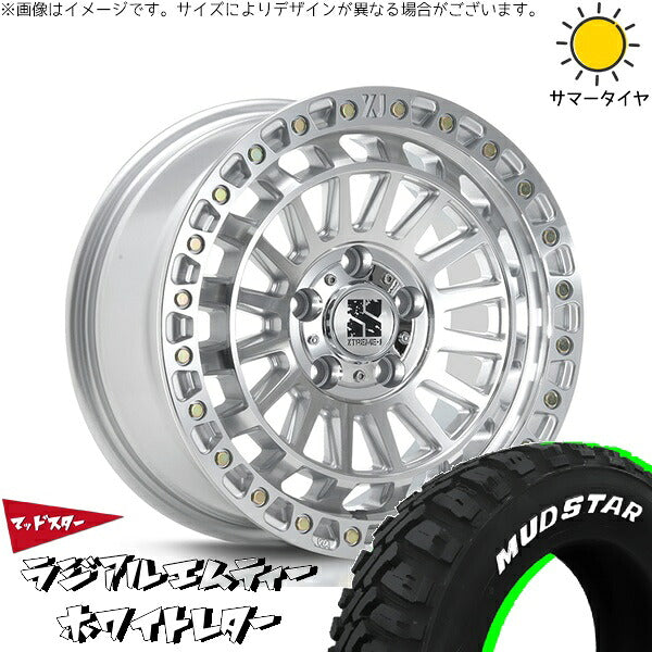 マッドスター ラジアルMT 215/65R16 ＋ XTREME-J XJ08 グロスマシンド 16インチ 7J +35 5H114.3P サマー・ホイール4本セット。1枚目。