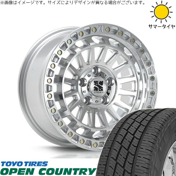トーヨータイヤ オープンカントリー H/T2 225/55R18 ＋ XTREME-J XJ08 グロスマシンド 18インチ 8J +40 5H114.3P サマー・ホイール4本セット。1枚目。