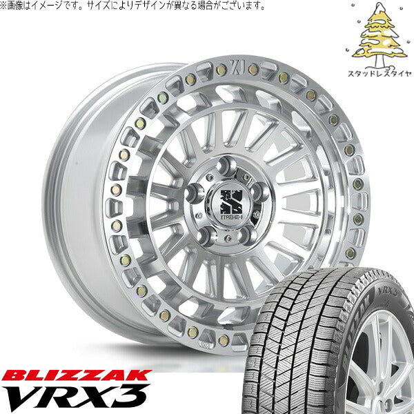 ブリヂストン ブリザック VRX3 (BLIZZAK VRX3) 235/45R17 ＋ エクストリームJ XJ08 グロスマシンド 17インチ 7.5J +42 5H114.3P スタッドレス・ホイール4本セット。1枚目。