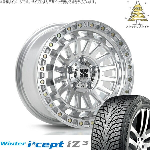 ハンコック ウィンターアイセプト IZ3 W636 (Winter i*cept iZ3 W636) 215/60R16 ＋ エクストリームJ XJ08 グロスマシンド 16インチ 7J +35 5H114.3P スタッドレス・ホイール4本セット。1枚目。