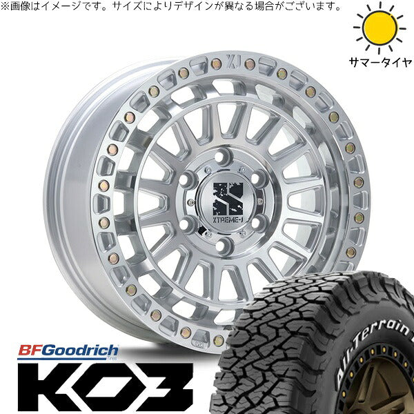 BFグッドリッチ オールテレーン T/A KO3 265/65R17 ＋ XTREME-J XJ08 グロスマシンド 17インチ 8J +20 6H139.7P サマー・ホイール4本セット。1枚目。