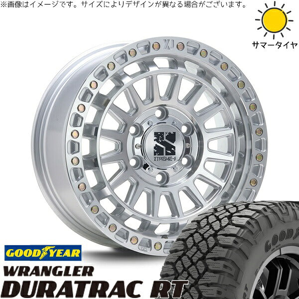 グッドイヤー ラングラー デュラトラック RT 265/65R17 ＋ XTREME-J XJ08 グロスマシンド 17インチ 8J +20 6H139.7P サマー・ホイール4本セット。1枚目。