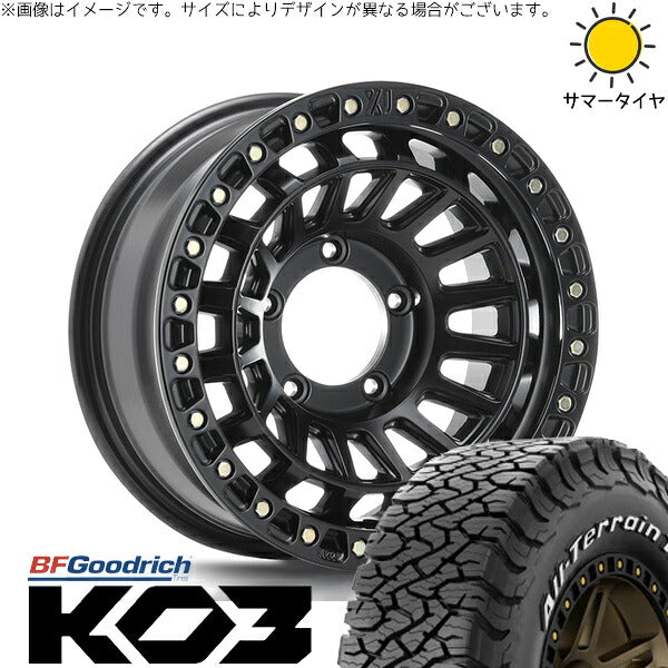 BFグッドリッチ オールテレーン T/A KO3 225/70R16 ＋ XTREME-J XJ08 サテンブラック 16インチ 6J -5 5H139.7P サマー・ホイール4本セット。1枚目。