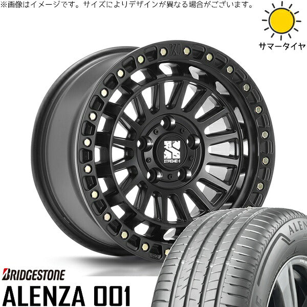 ブリヂストン アレンザ 001 215/65R16 ＋ XTREME-J XJ08 サテンブラック 16インチ 7J +35 5H114.3P サマー・ホイール4本セット。1枚目。