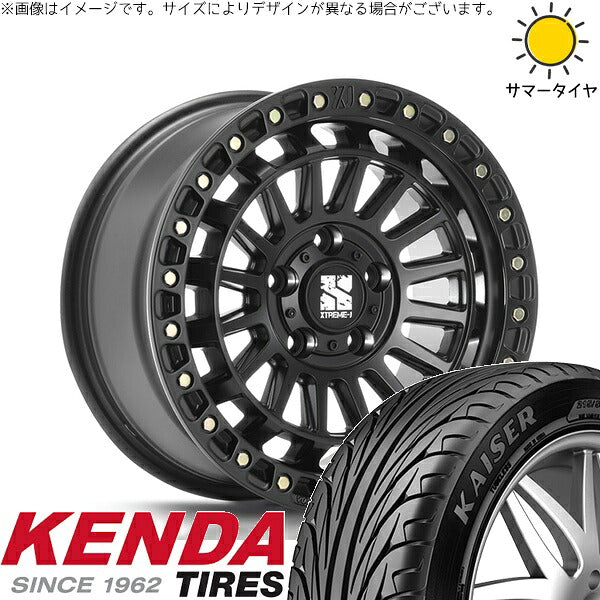 ケンダ カイザー KR20 225/40R18 ＋ XTREME-J XJ08 サテンブラック 18インチ 8J +40 5H114.3P サマー・ホイール4本セット。1枚目。