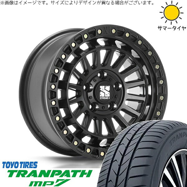 トーヨータイヤ トランパス MP7 235/50R18 ＋ XTREME-J XJ08 サテンブラック 18インチ 8J +40 5H114.3P サマー・ホイール4本セット。1枚目。