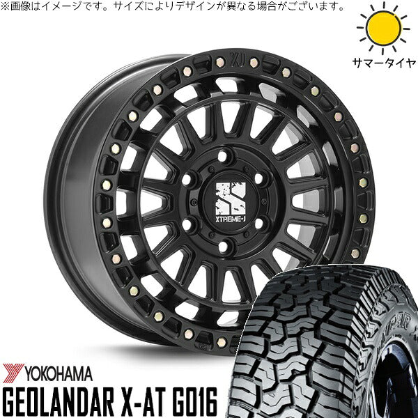 ヨコハマタイヤ ジオランダー X-AT G016 275/70R17 ＋ XTREME-J XJ08 サテンブラック 17インチ 8J +50 6H139.7P サマー・ホイール4本セット。1枚目。