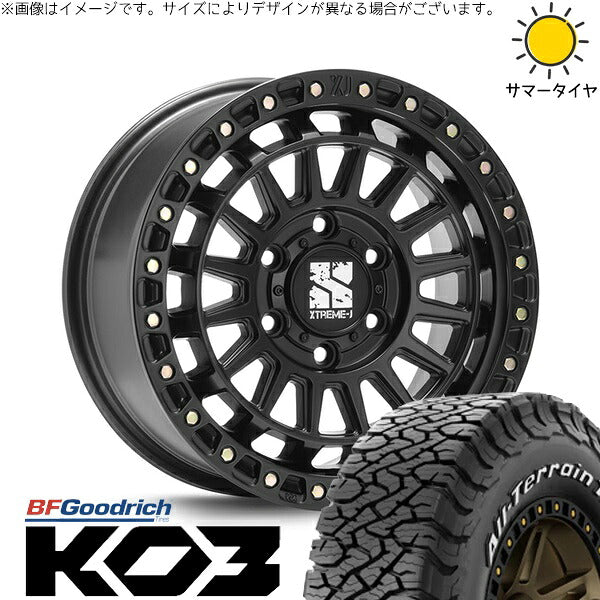 BFグッドリッチ オールテレーン T/A Ko3 (All-Terrain T/A Ko3) 265/65R18 ＋ エクストリームJ XJ08 サテンブラック 18インチ 8J +50 6H139.7P オールシーズン・ホイール4本セット。1枚目。