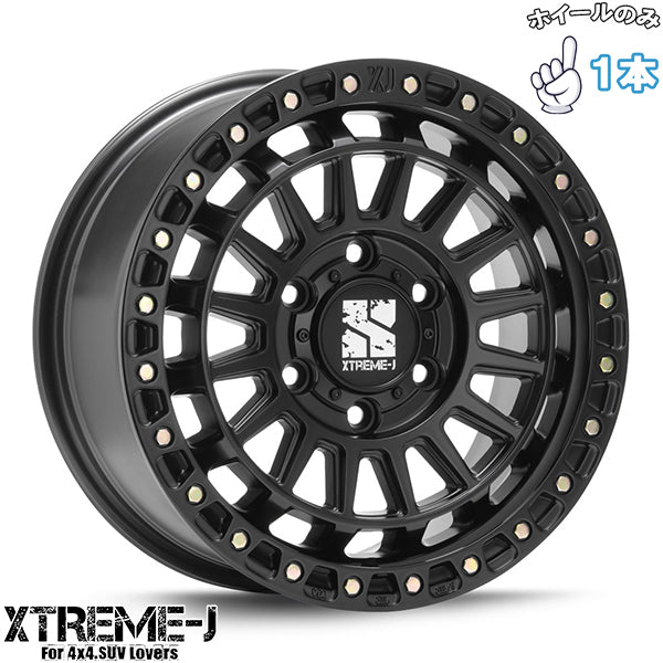 ランクル250/300 LX GX18インチ アルミホイール 6穴139.7 | MLJ エクストリームJ XJ08 サテンブラック 8J 1本のみ 正規品