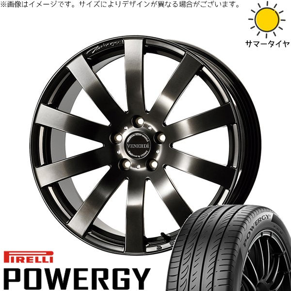 ピレリ パワジー 235/60R18 ＋ ヴェネルディ ツィンガー ハイパーブラック 18インチ 7.5J +38 5H114.3P サマー・ホイール4本セット。1枚目。